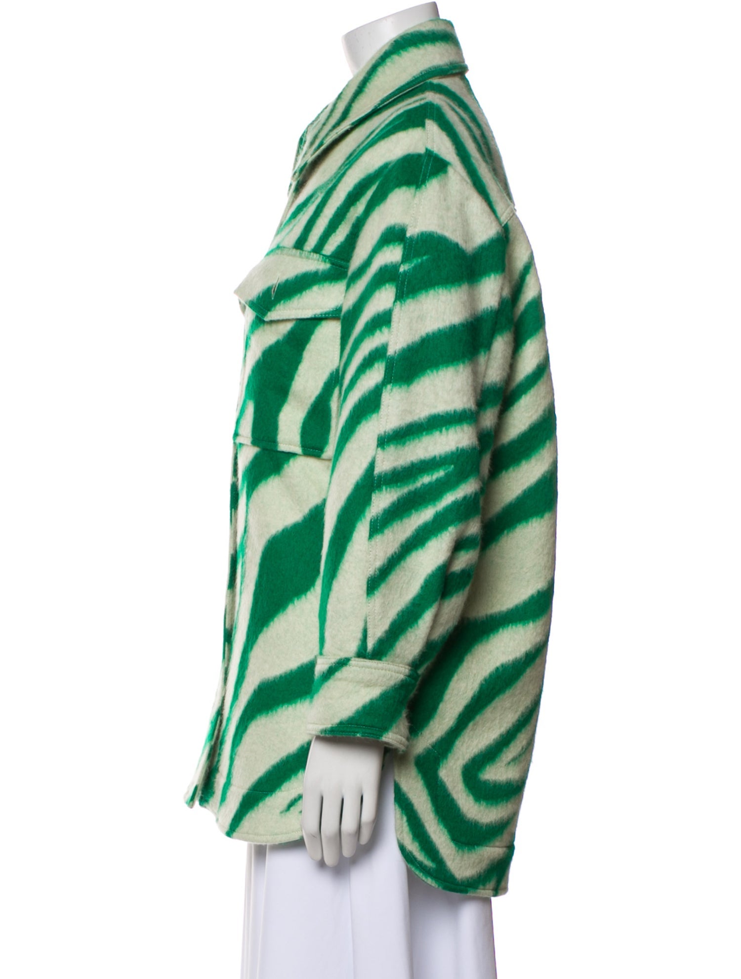 Isabel Marant Virgin Wool Printed Coat