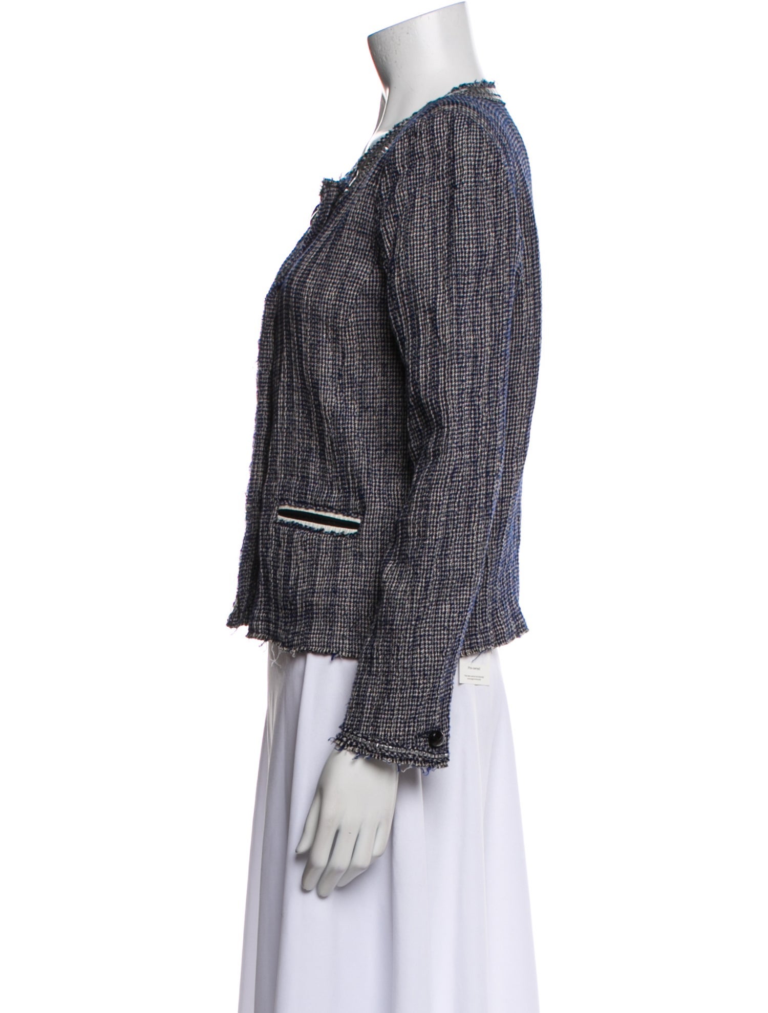 Isabel Marant Virgin Wool Tweed Pattern Evening Jacket