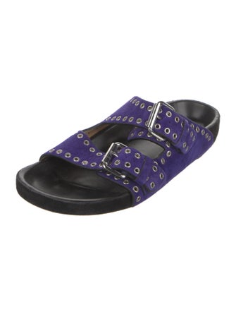 Isabel Marant Suede Printed Slides