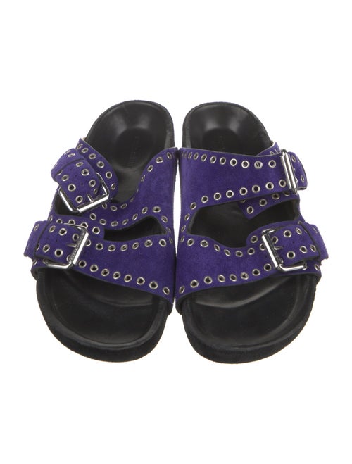 Isabel Marant Suede Printed Slides