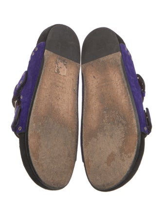 Isabel Marant Suede Printed Slides