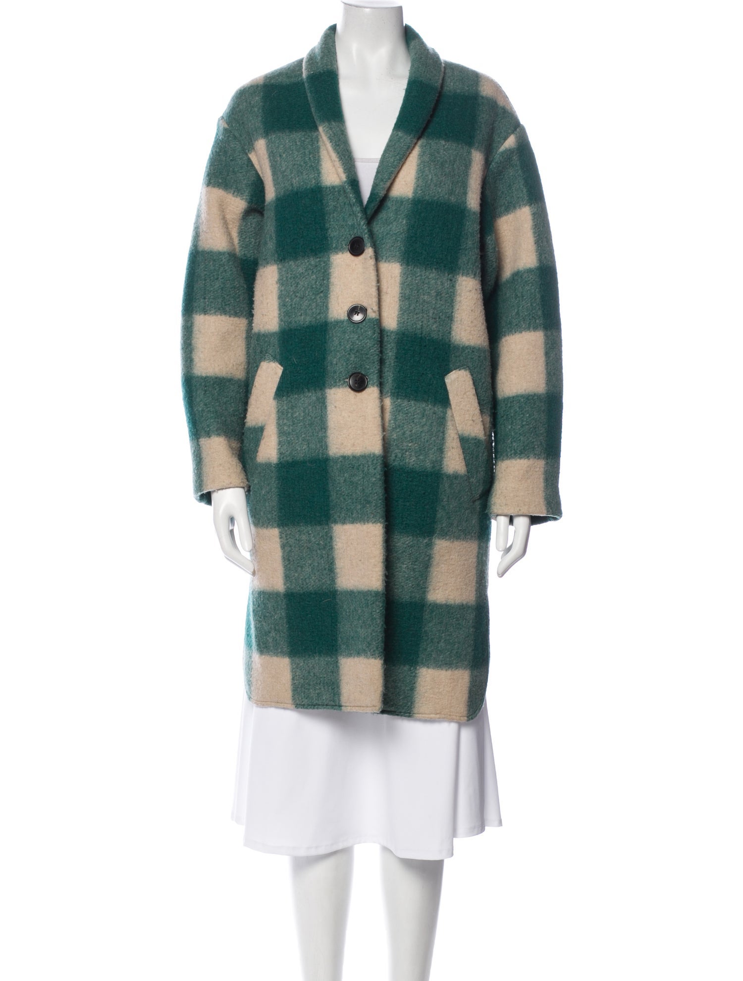 Isabel Marant Plaid Print Coat