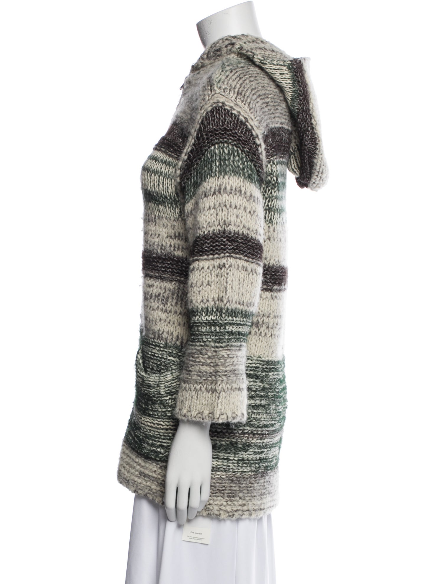 Isabel Marant Striped Faux Fur Jacket