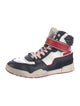 Isabel Marant Leather Colorblock Pattern Sneakers