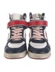 Isabel Marant Leather Colorblock Pattern Sneakers