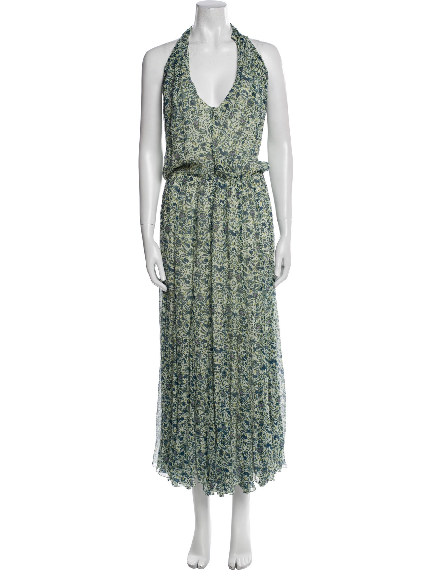 Silk Long Dress