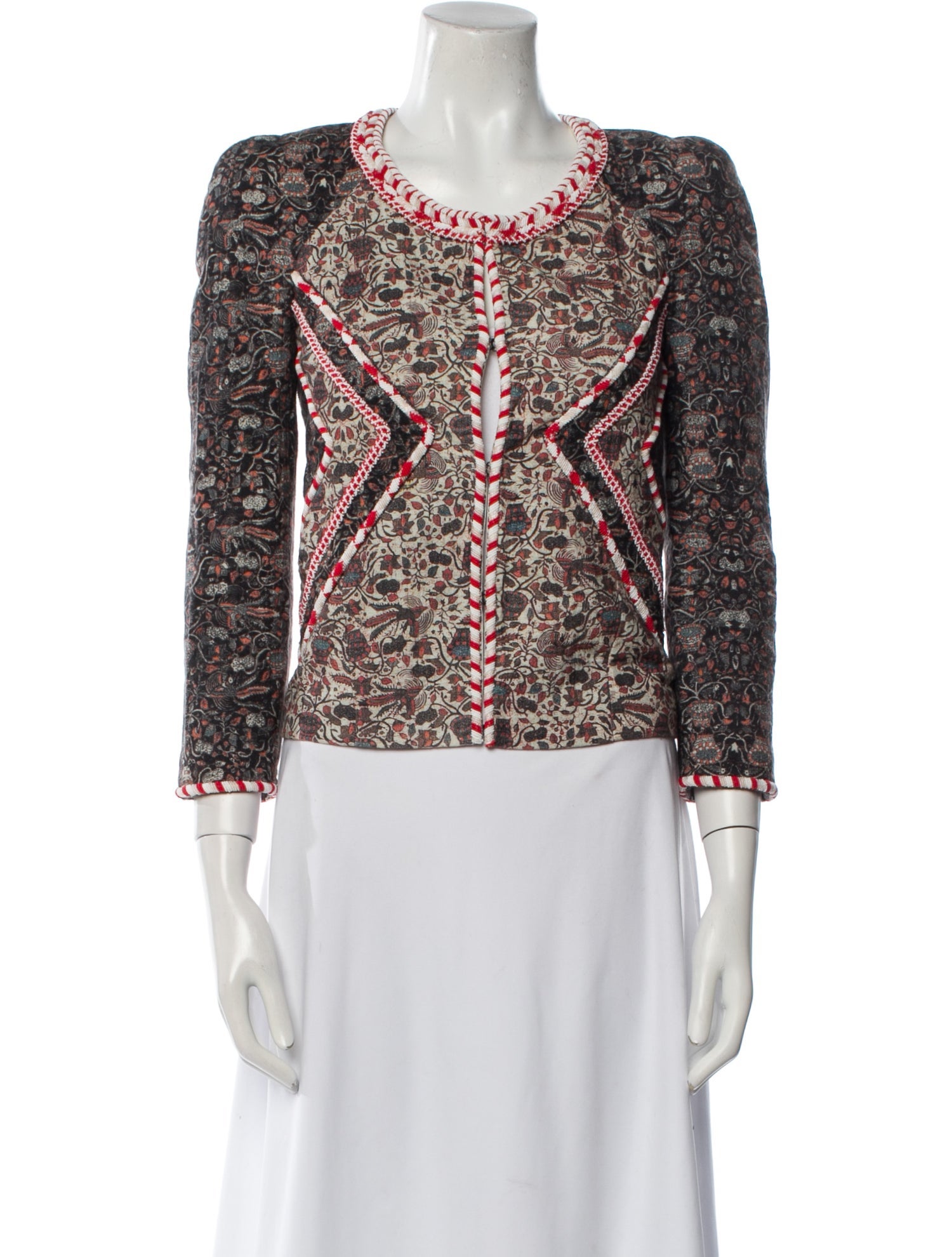 Isabel Marant Tweed Pattern Evening Jacket