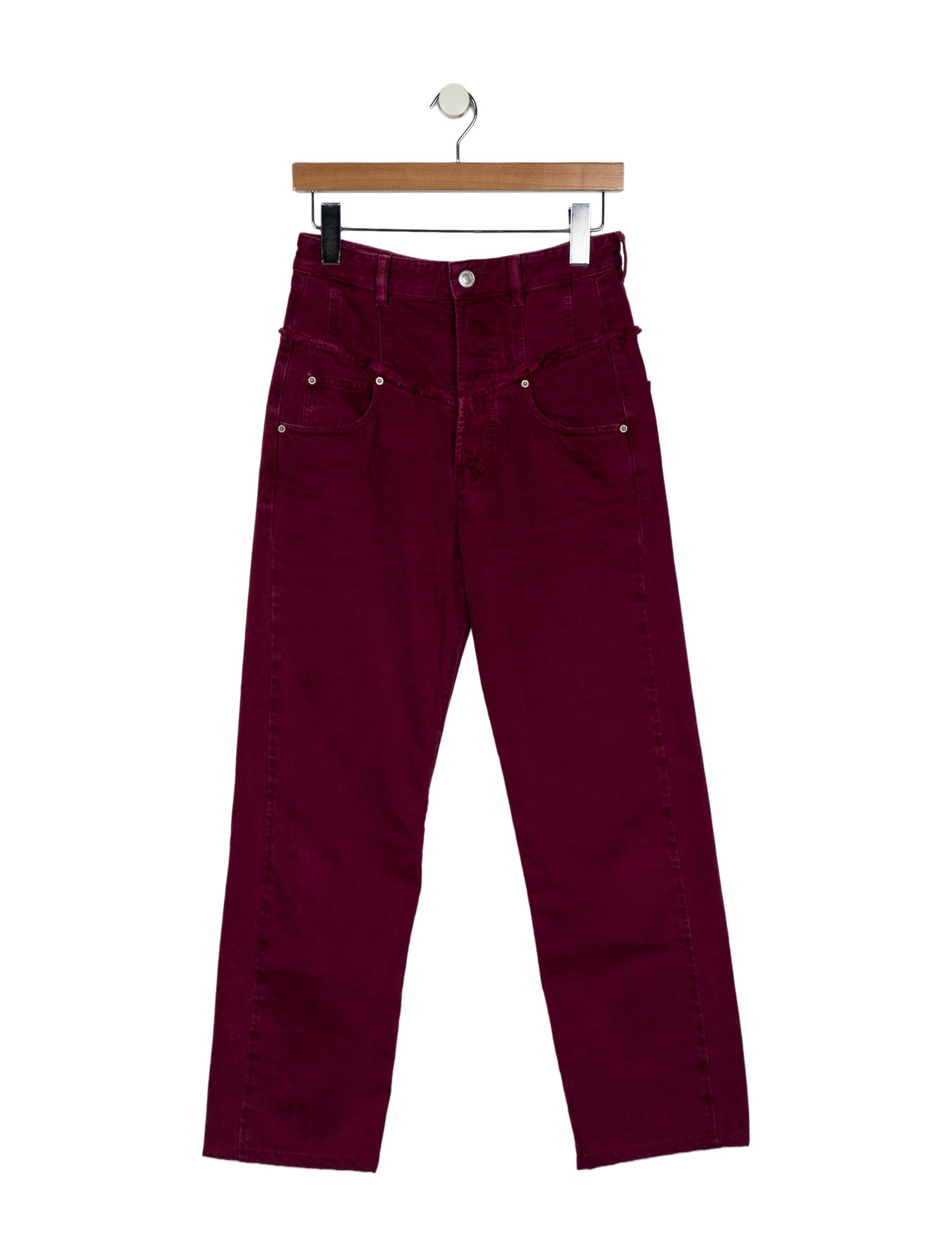 Isabel Marant High-Rise Straight Leg Jeans