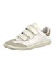 Isabel Marant Leather Colorblock Pattern Sneakers