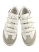 Isabel Marant Leather Colorblock Pattern Sneakers