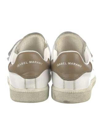 Isabel Marant Leather Colorblock Pattern Sneakers