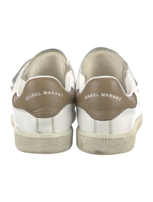 Isabel Marant Leather Colorblock Pattern Sneakers