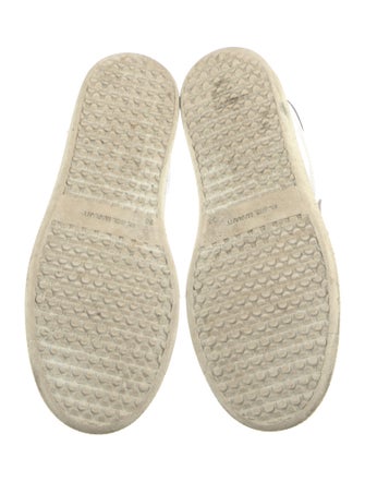 Isabel Marant Leather Colorblock Pattern Sneakers