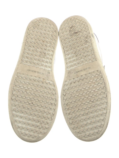 Isabel Marant Leather Colorblock Pattern Sneakers