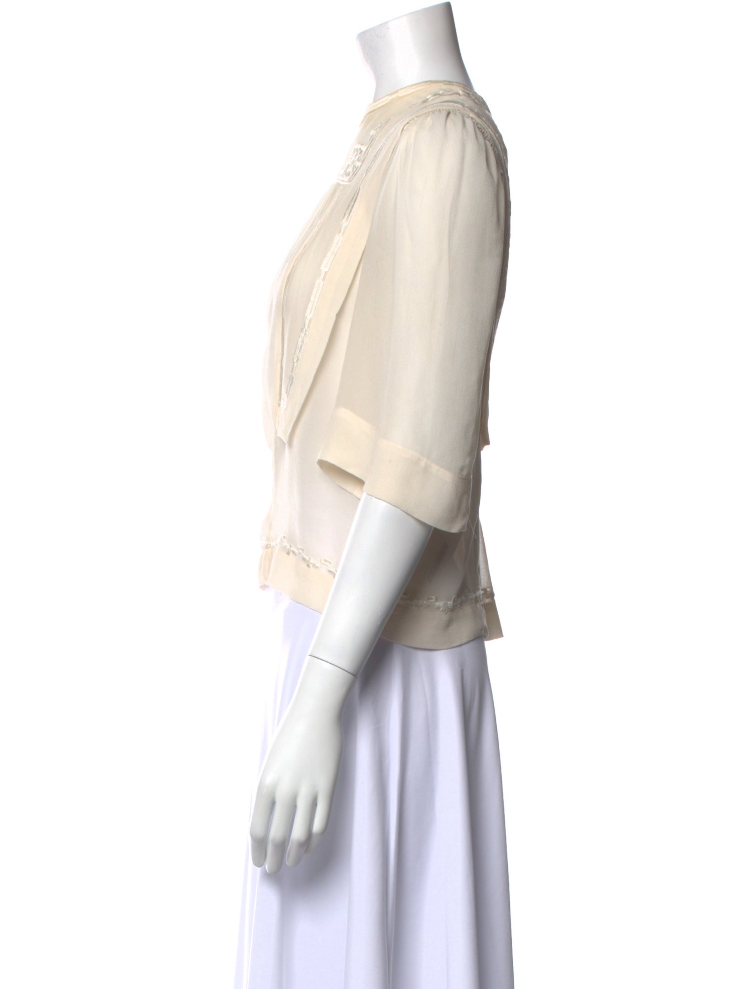 Isabel Marant Silk Bateau Neckline Blouse