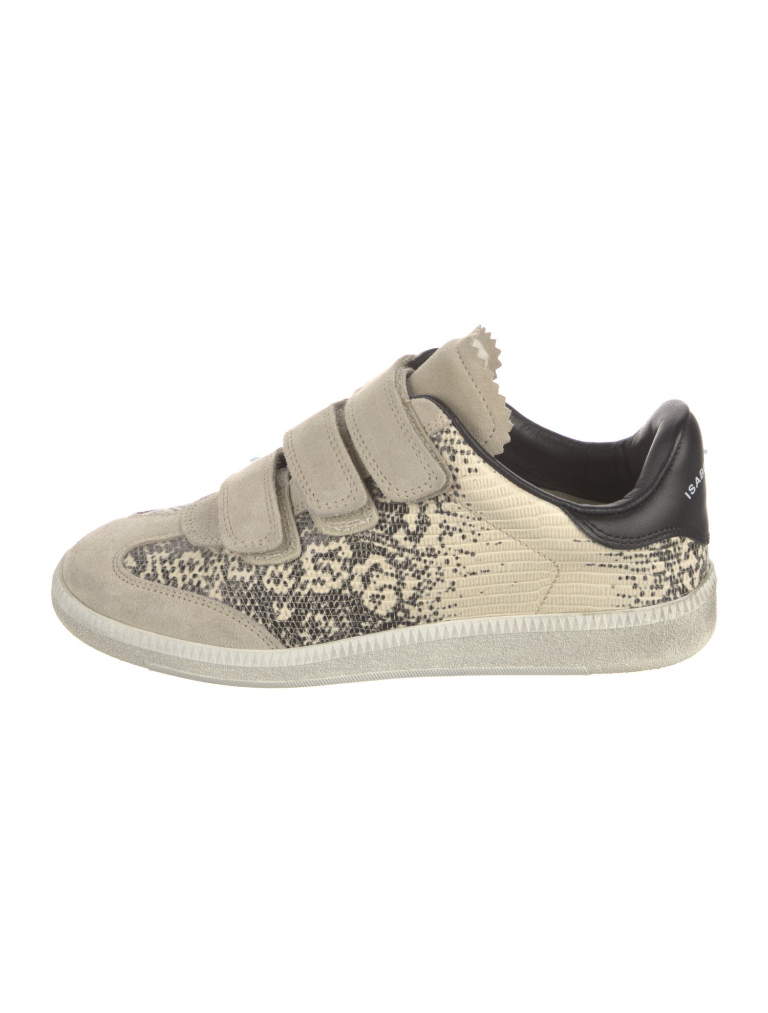 Isabel Marant Leather Animal Print Sneakers