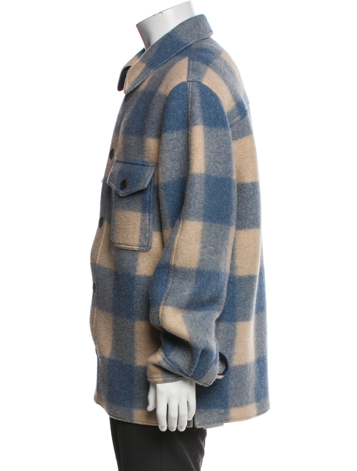 Isabel Marant Plaid Print Denim Jacket