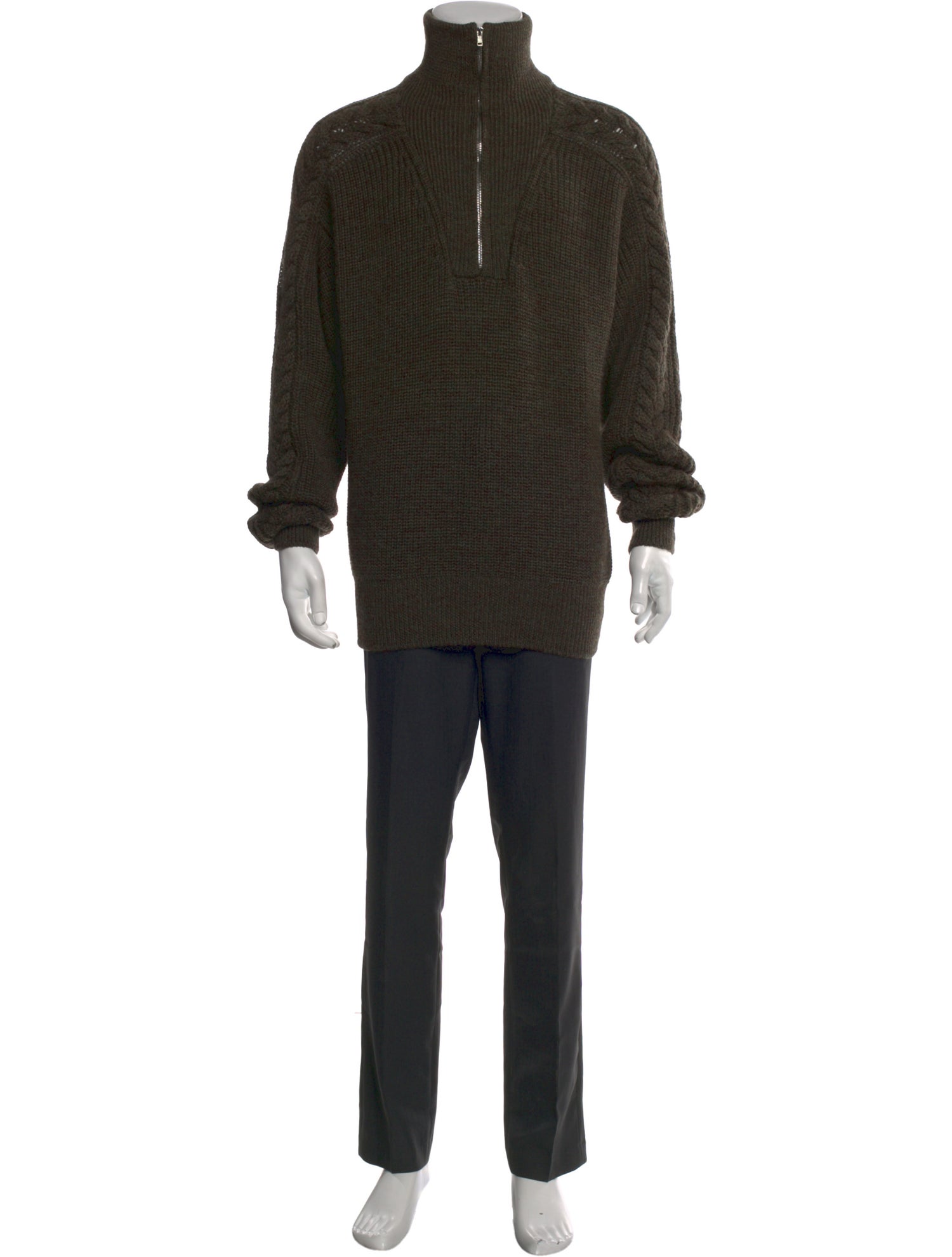 Marant Virgin Wool Turtleneck Cardigan