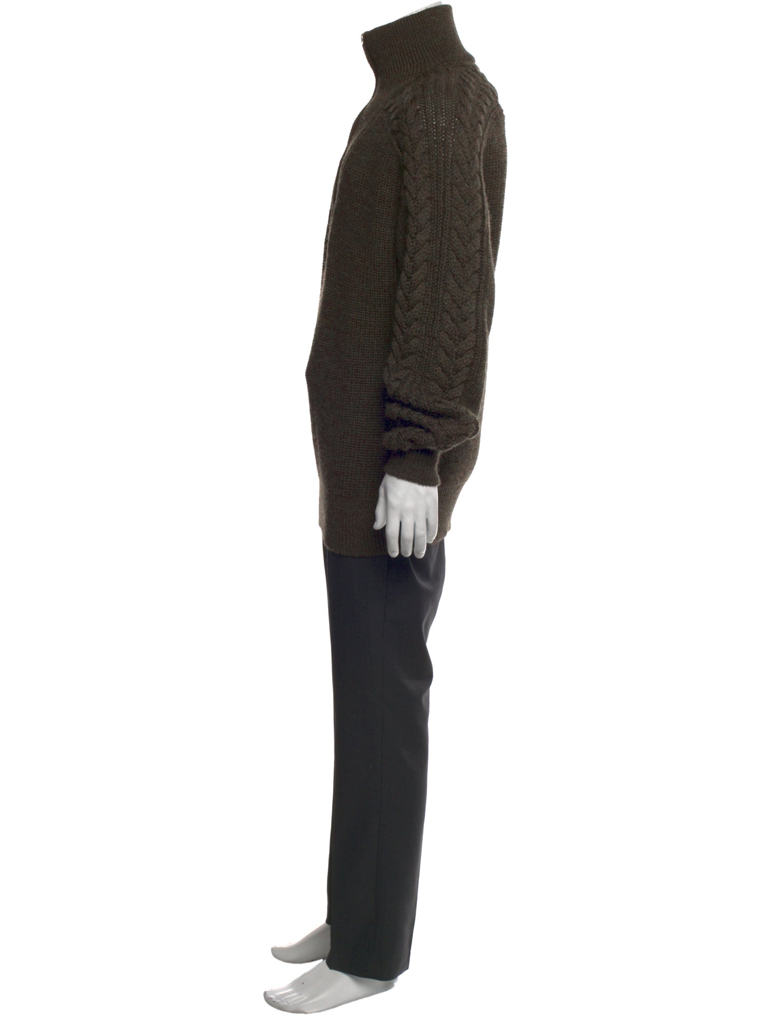 Marant Virgin Wool Turtleneck Cardigan