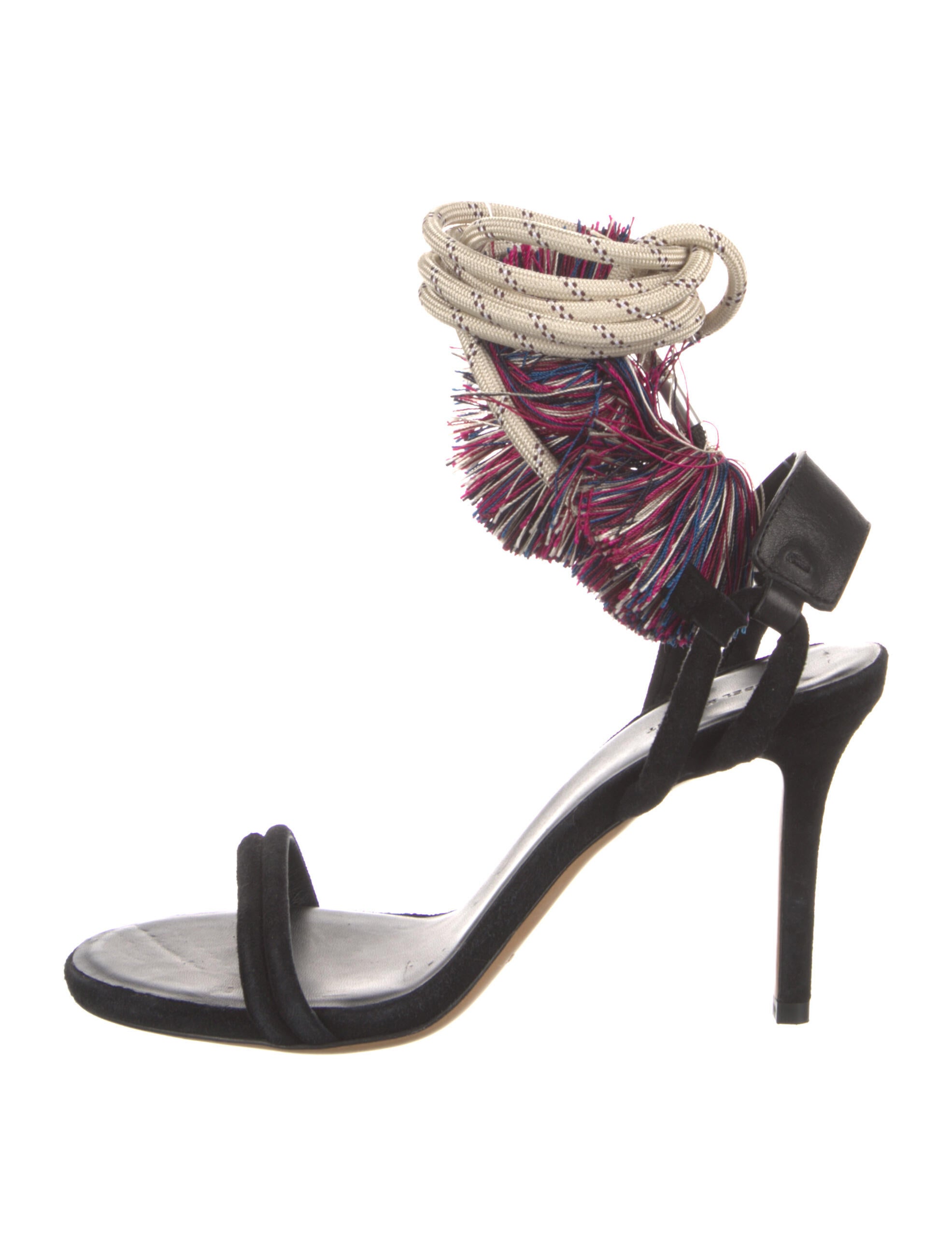 Isabel Marant Suede Striped Sandals