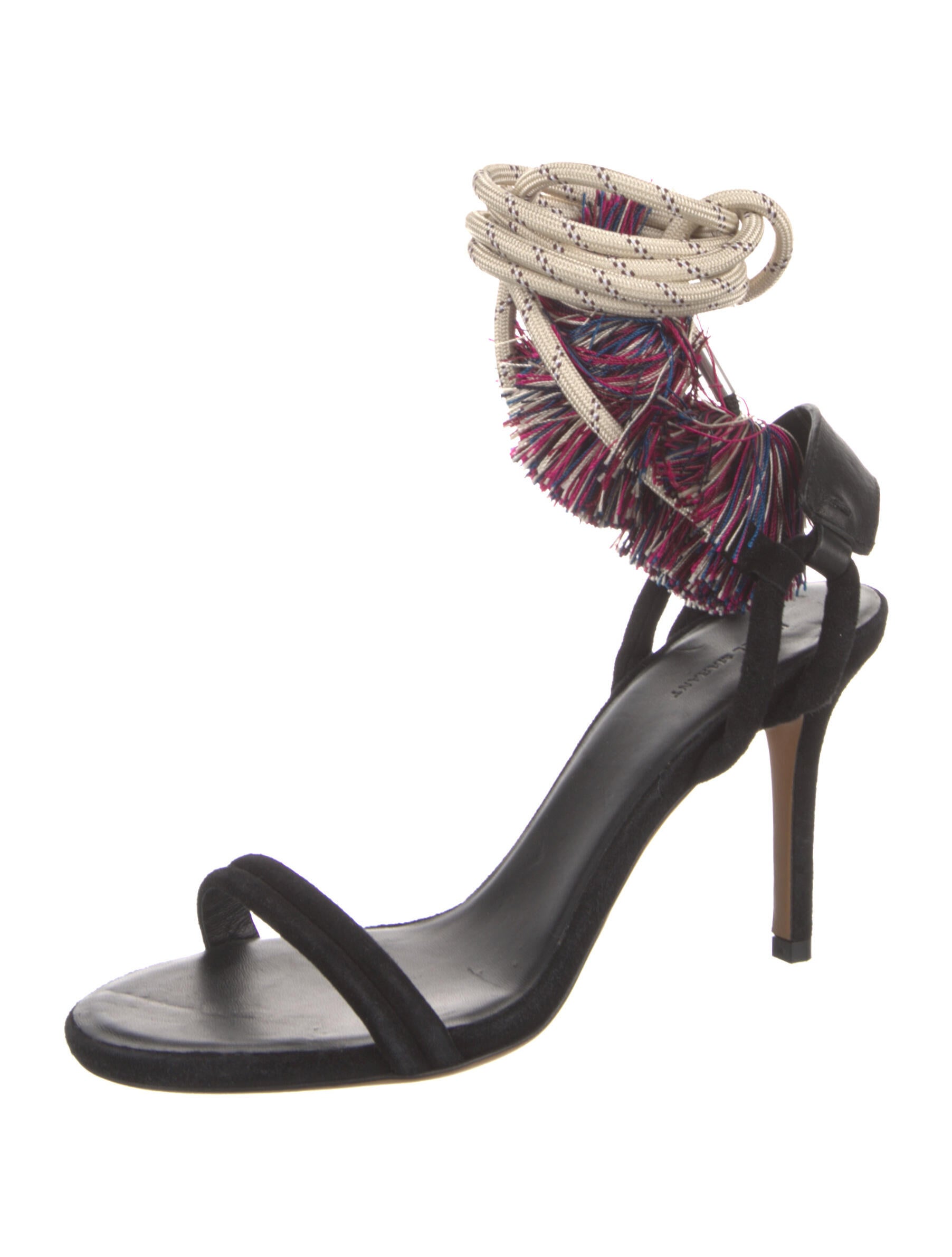 Isabel Marant Suede Striped Sandals