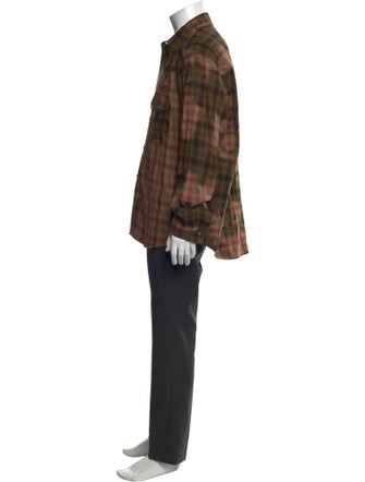 Marant Plaid Print Long Sleeve Shirt