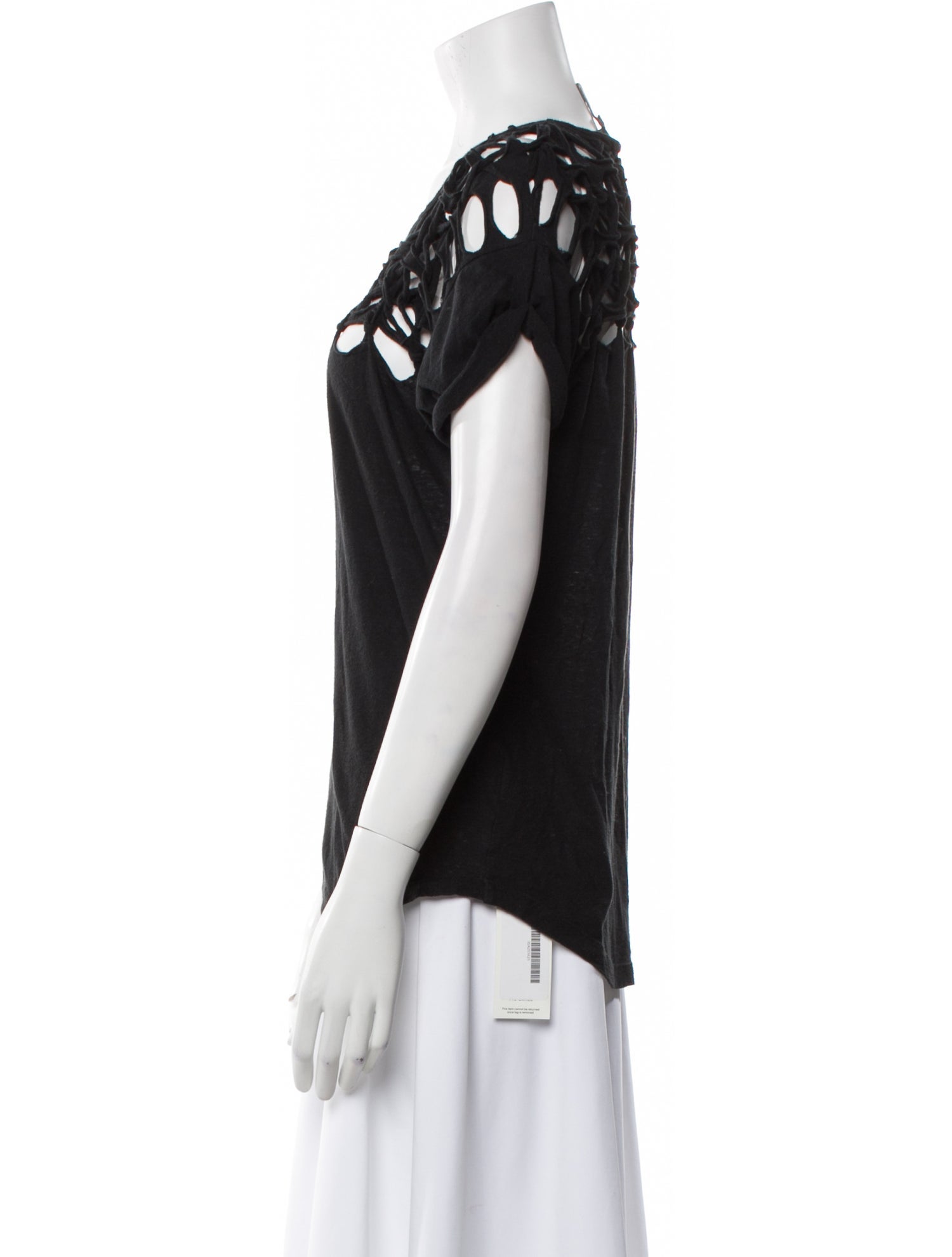 Isabel Marant Colorblock Pattern Scoop Neck T-Shirt