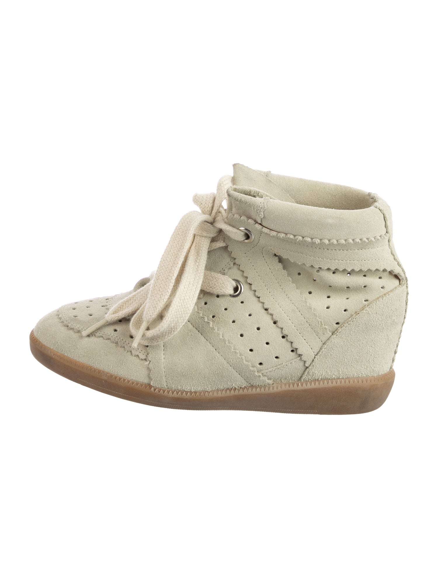Isabel Marant Suede Wedge Sneakers