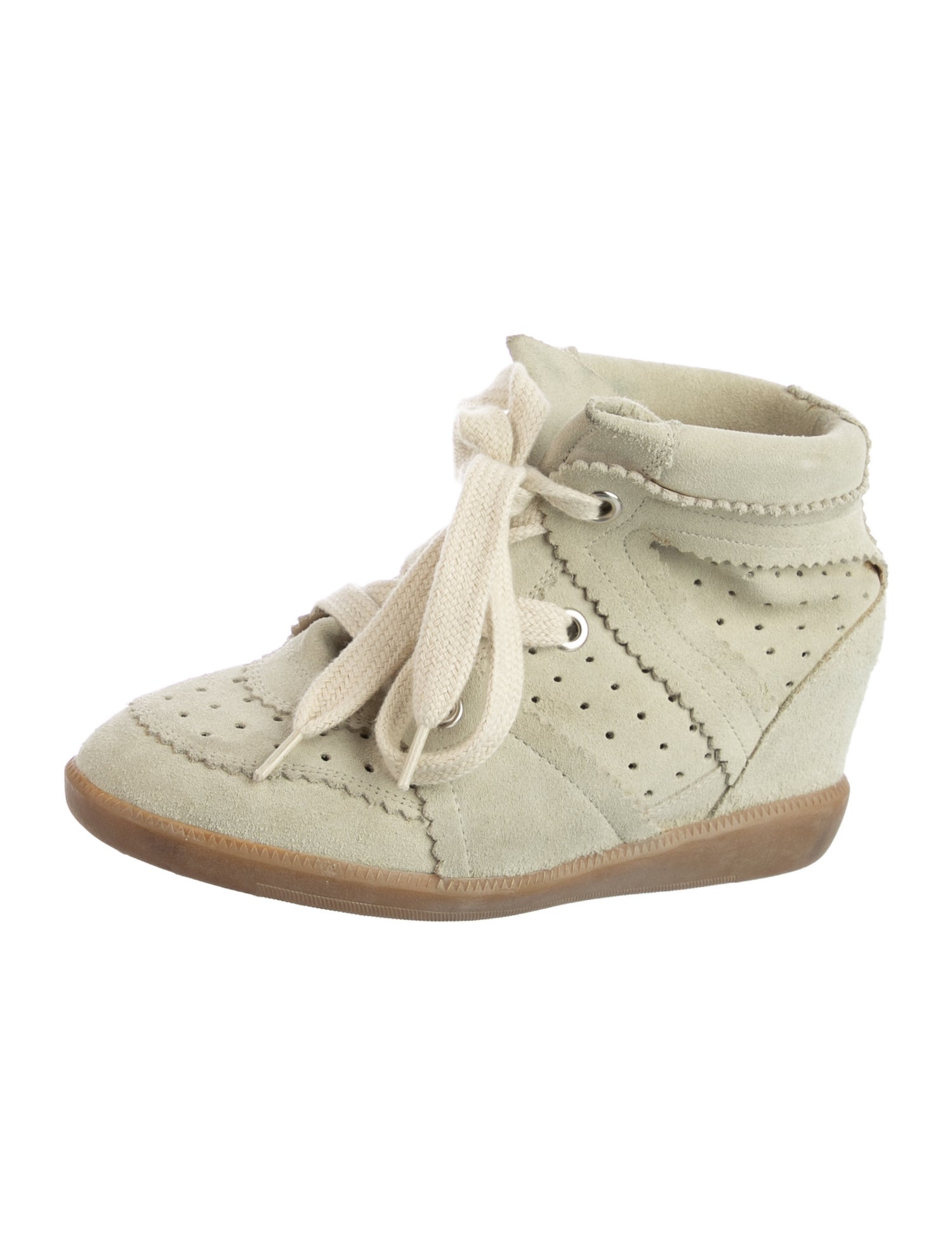 Isabel Marant Suede Wedge Sneakers