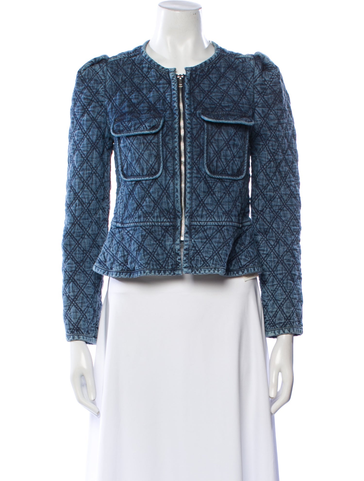 Isabel Marant Tweed Pattern Denim Jacket