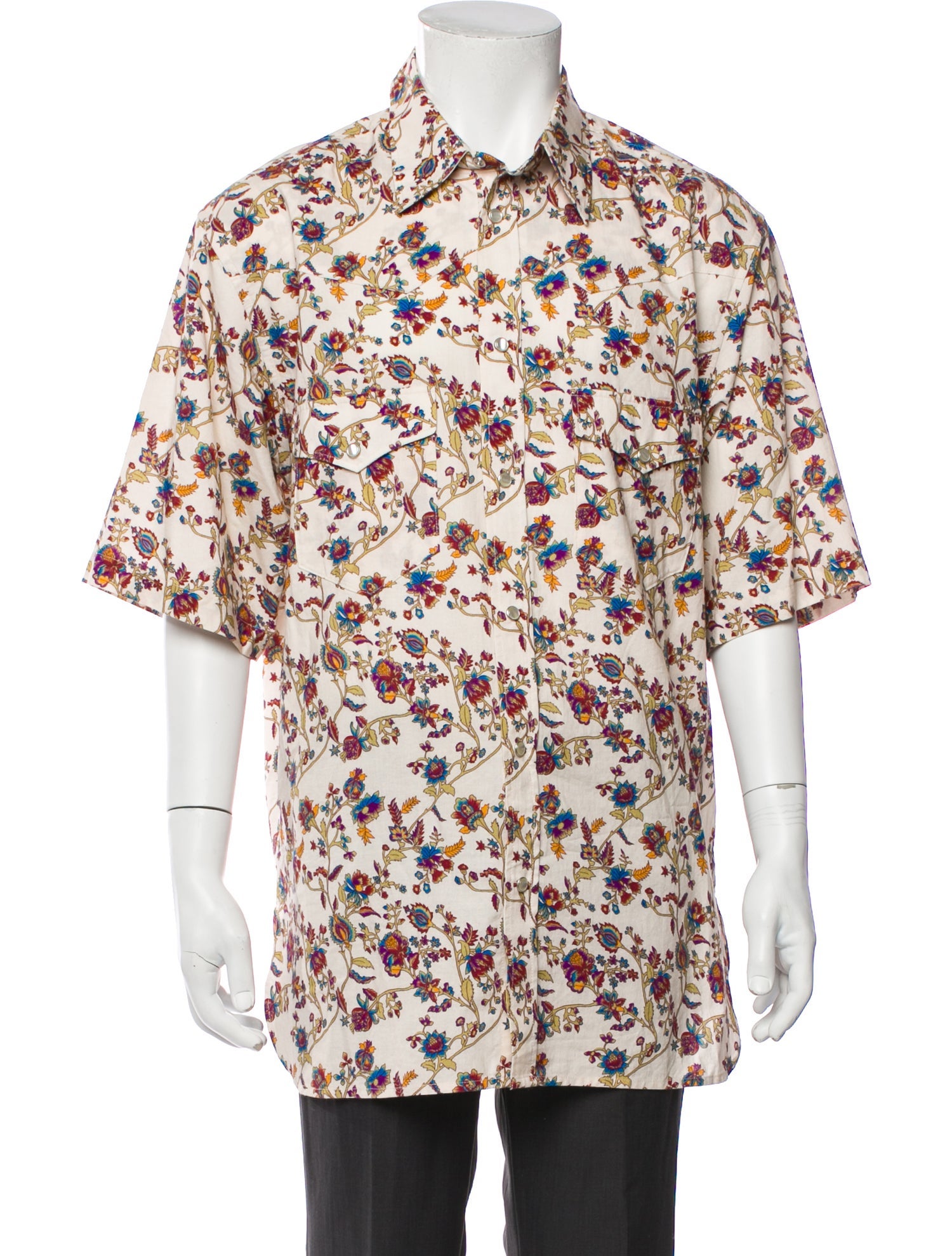 Isabel Marant Floral Print Three-Quarter Sleeve Shirt