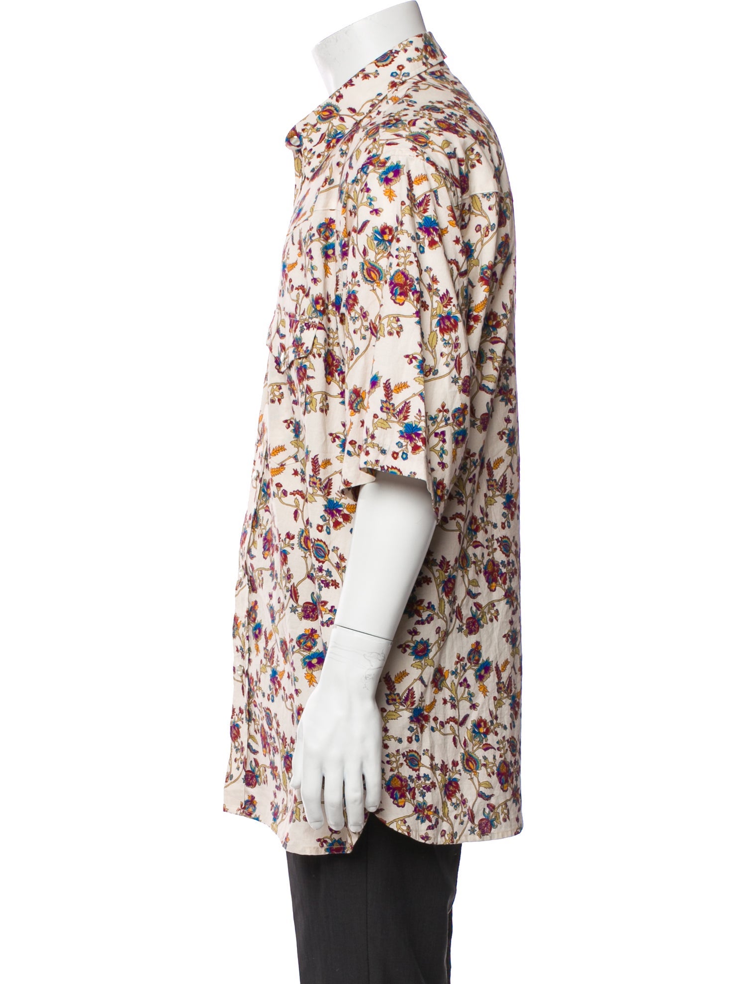 Isabel Marant Floral Print Three-Quarter Sleeve Shirt
