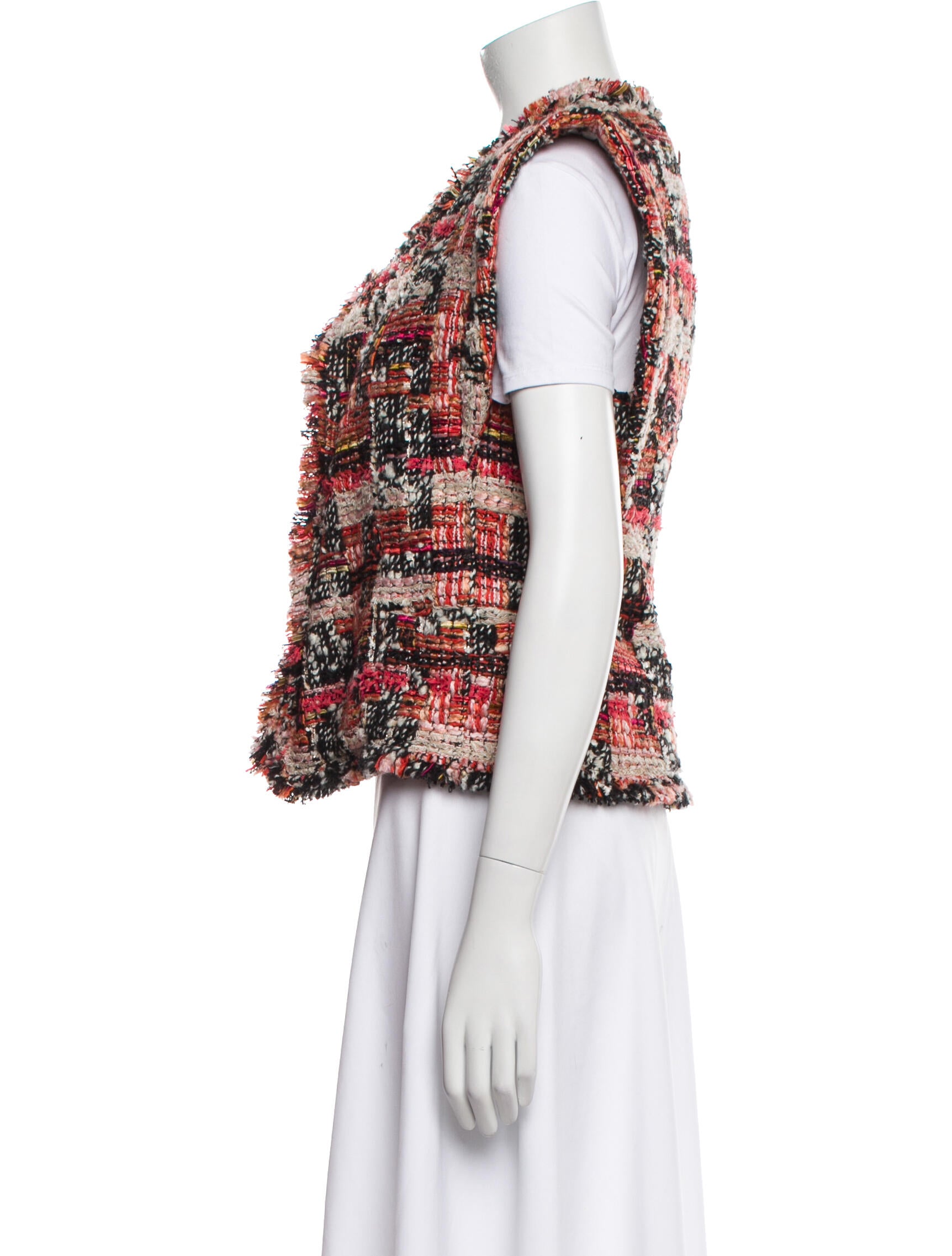Isabel Marant Wool Tweed Pattern Vest