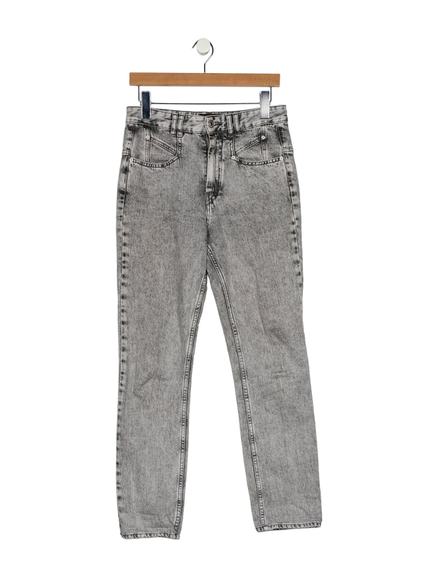 Isabel Marant High-Rise Straight Leg Jeans