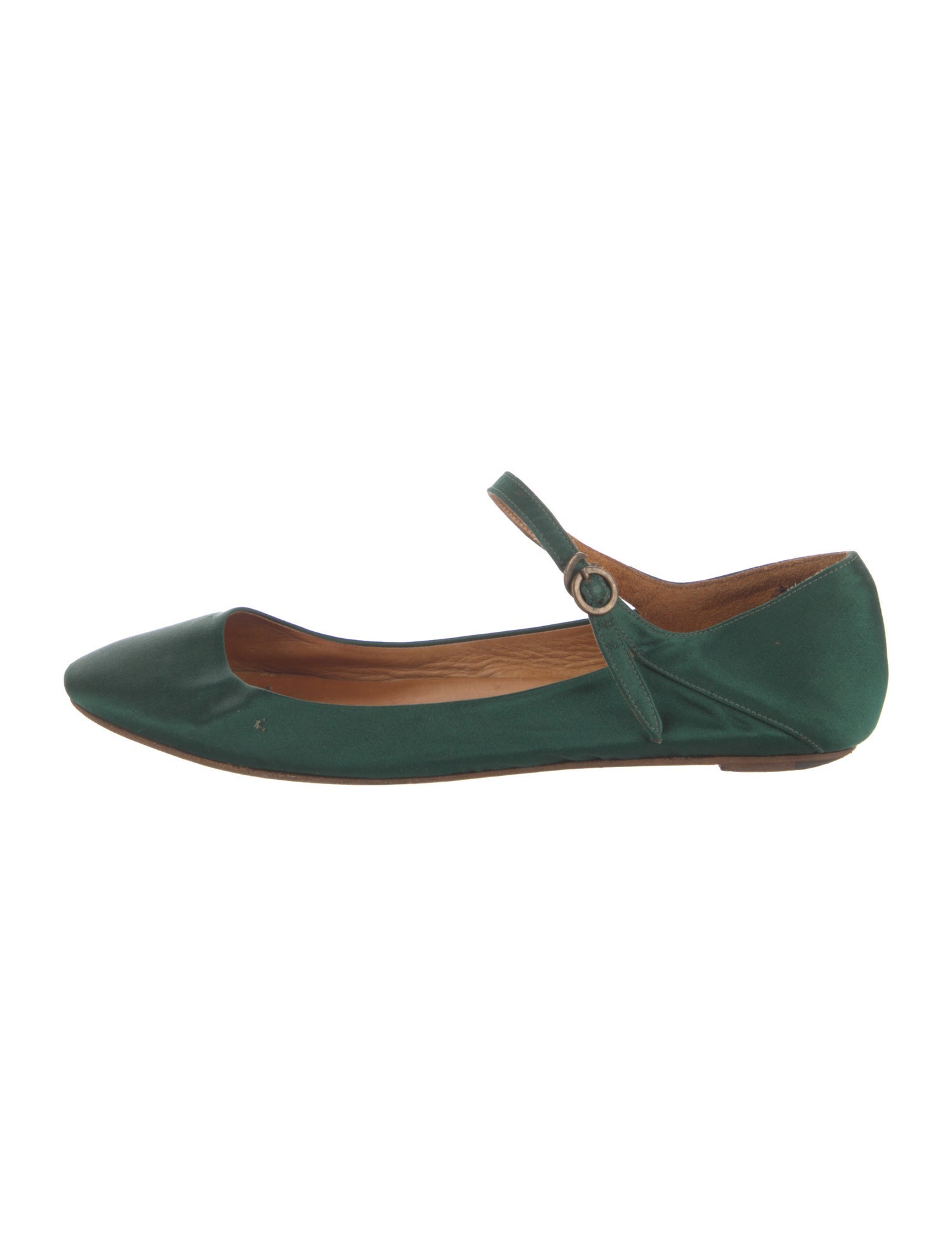 Isabel Marant Satin Mary Jane Flats