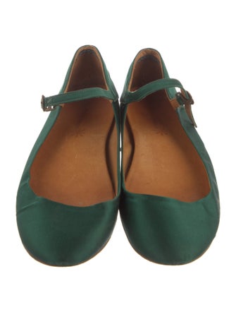 Isabel Marant Satin Mary Jane Flats