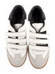 Isabel Marant Leather Colorblock Pattern Sneakers