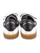 Isabel Marant Leather Colorblock Pattern Sneakers