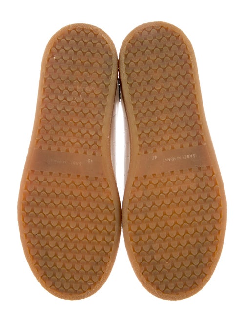 Isabel Marant Leather Colorblock Pattern Sneakers