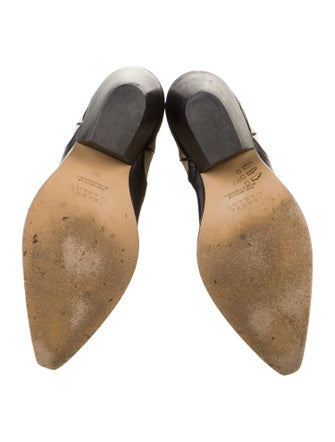 Isabel Marant Leather Colorblock Pattern Western Boots