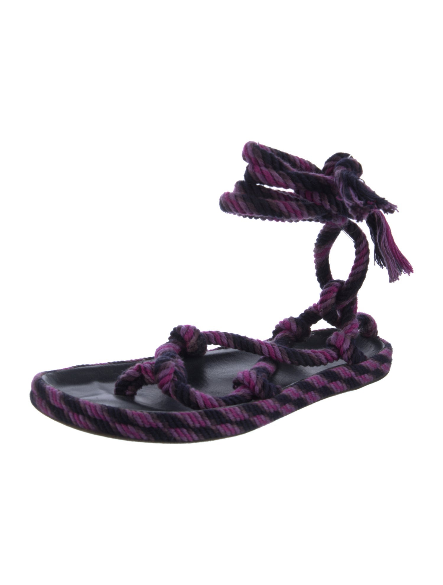 Isabel Marant Colorblock Pattern Gladiator Sandals