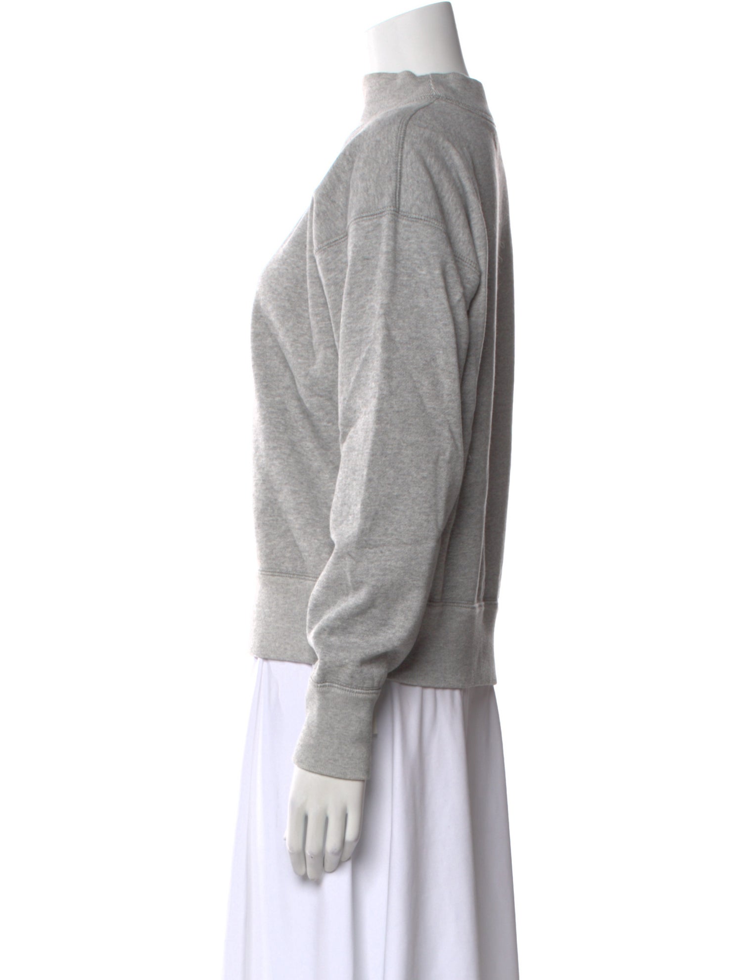 Isabel Marant Graphic Print Mock Neck Sweater