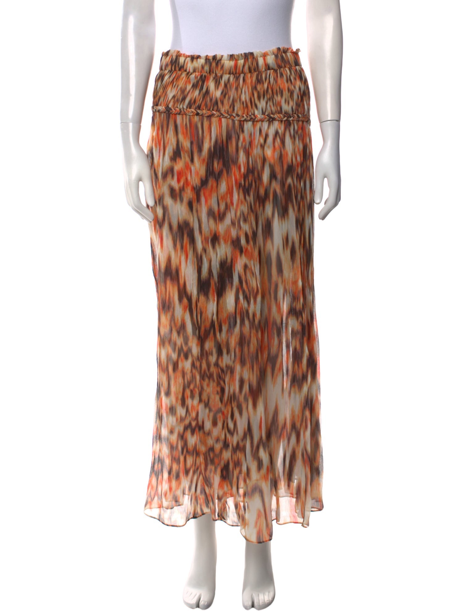 Isabel Marant Silk Midi Length Skirt