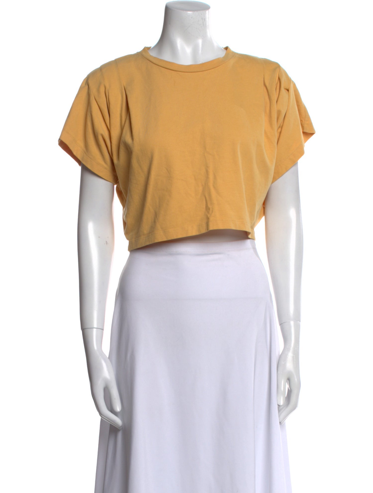 Isabel Marant Crew Neck Short Sleeve Crop Top
