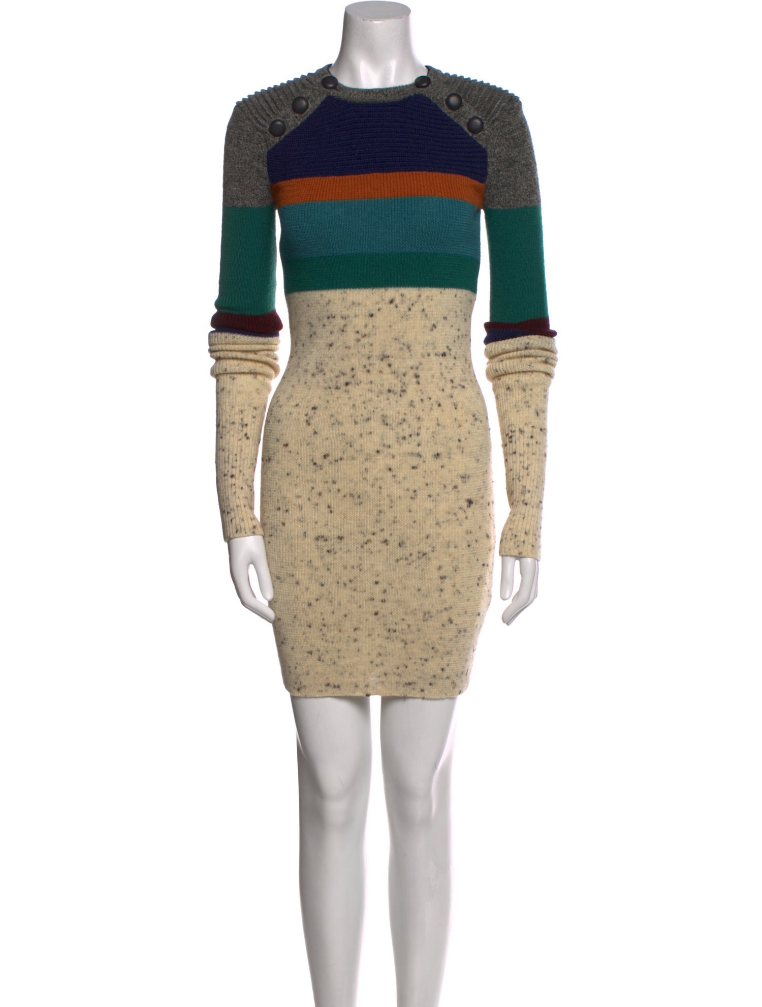 Étoile Isabel Marant Colorblock Pattern Mini Dress