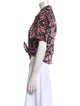 Isabel Marant Printed Short Sleeve Crop Top