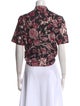 Isabel Marant Printed Short Sleeve Crop Top