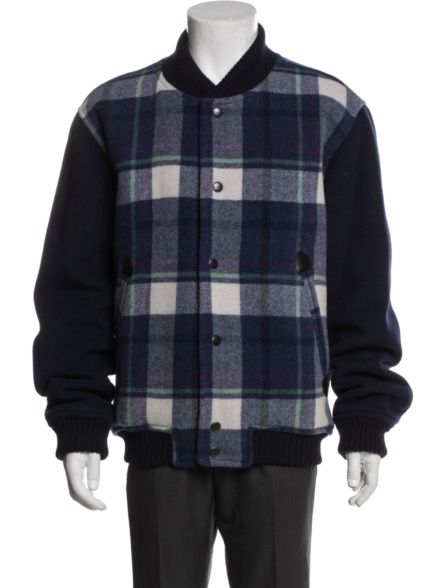 Isabel Marant Plaid Print Bomber Jacket