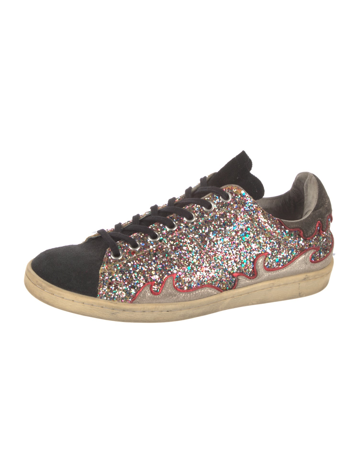 Isabel Marant Glitter Printed Sneakers