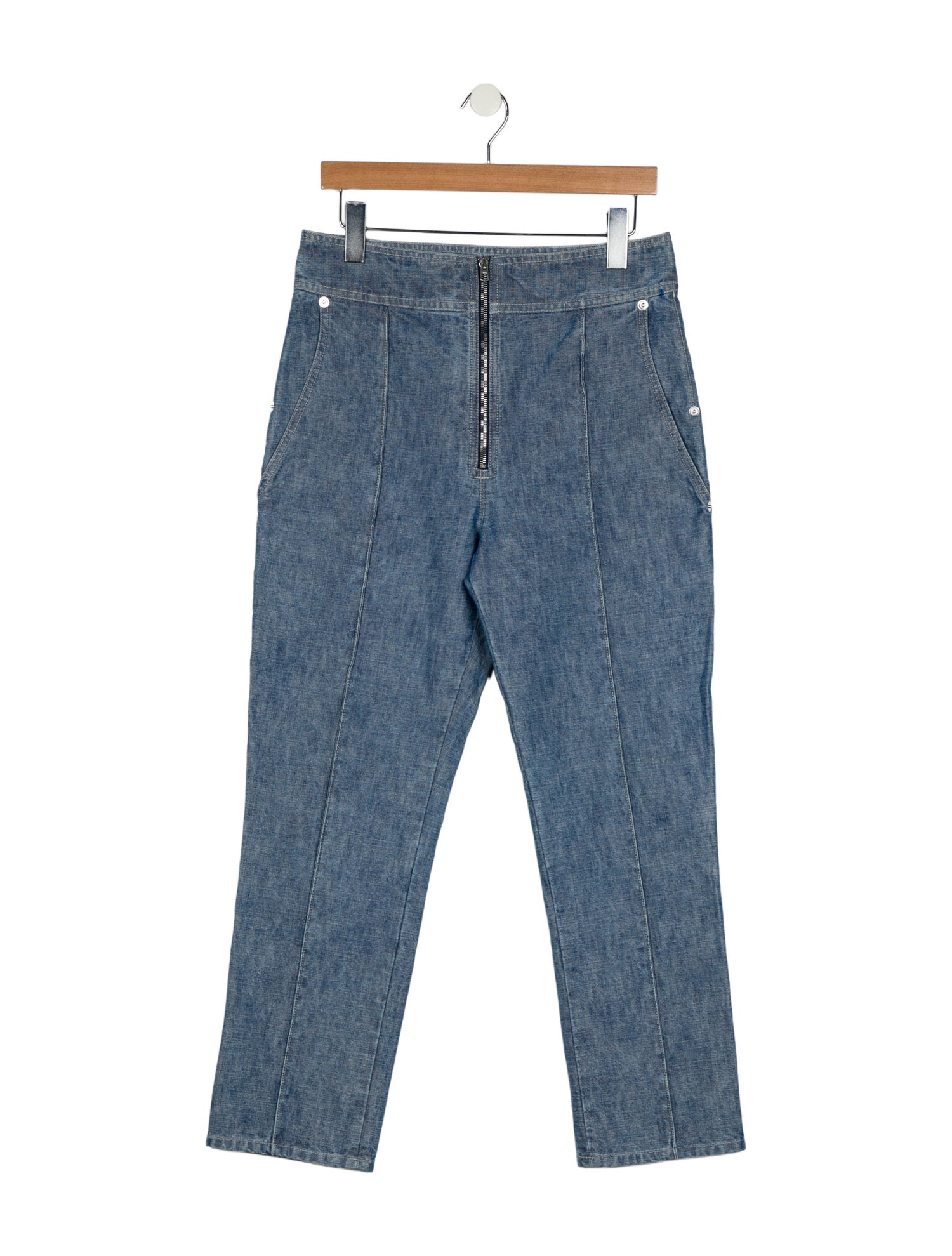 Isabel Marant High-Rise Straight Leg Jeans